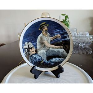 Southern Living Gallery "Boating"by Edouard Manet collectable plate